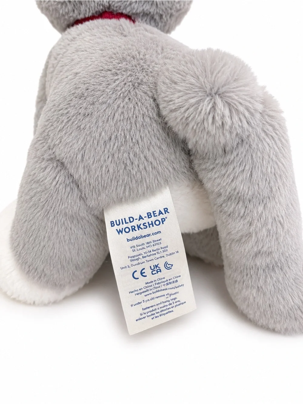 Build A Bear Promise Cat Grey and White